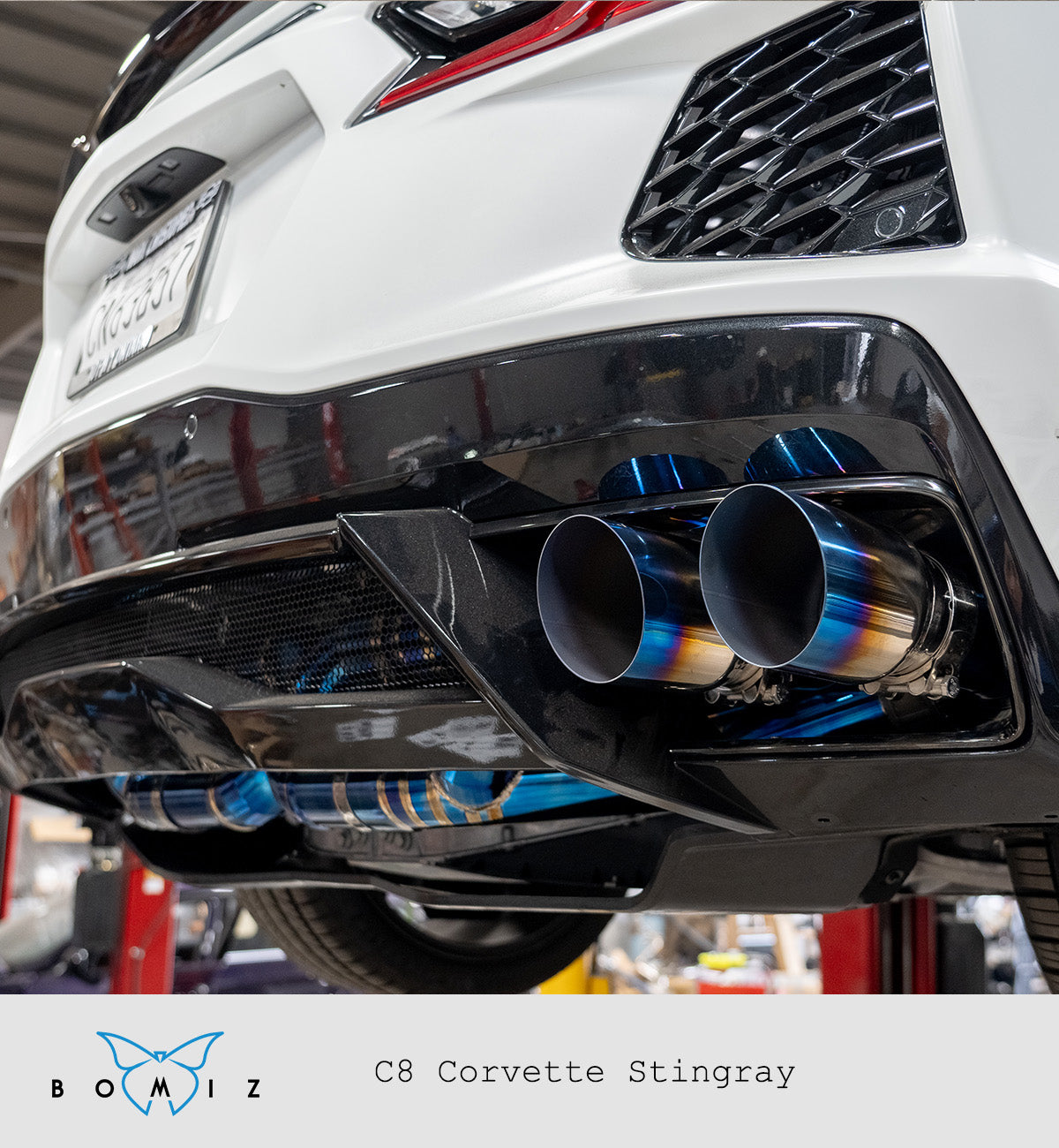 Bomiz Chevrolet C8 Corvette Titanium Valved Exhaust - Bomiz