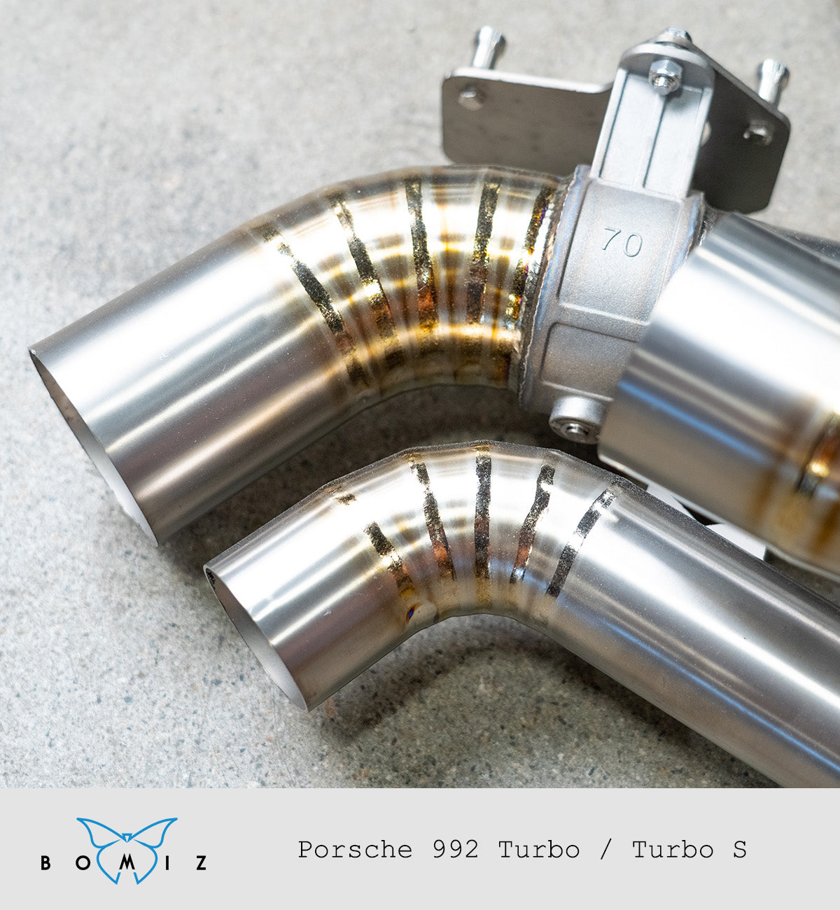 Bomiz Porsche 992 Turbo/Turbo S Titanium Valved Catback - Bomiz