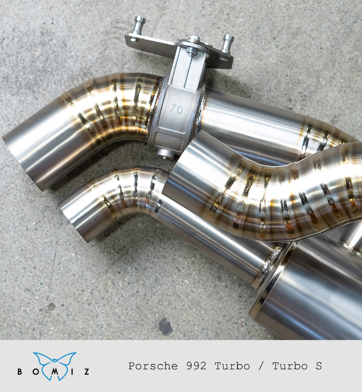 Bomiz Porsche 992 Turbo/Turbo S Titanium Valved Catback - Bomiz