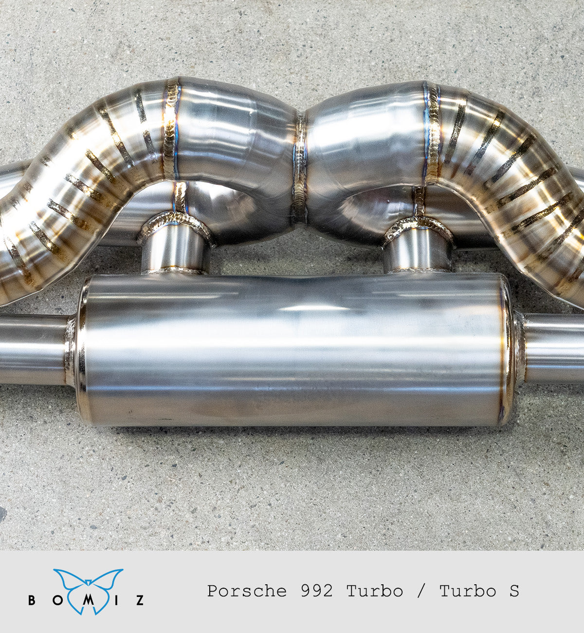 Bomiz Porsche 992 Turbo/Turbo S Titanium Valved Catback - Bomiz
