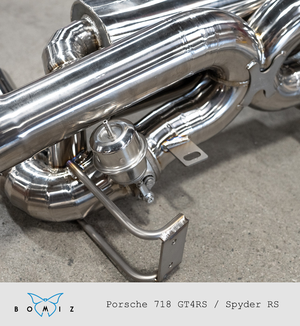 Bomiz Porsche 718 GT4RS/Spyder RS Titanium Valved Exhaust - Bomiz