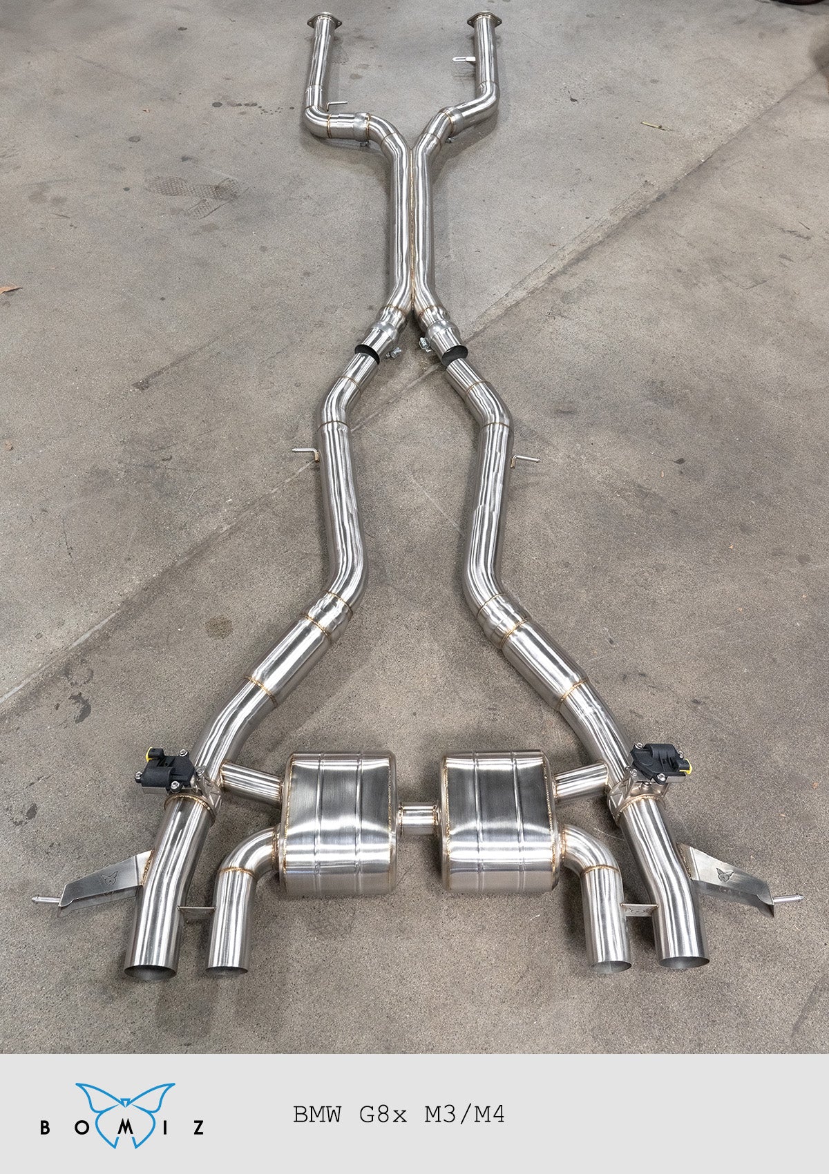 Bomiz G8x M3/M4 Valved Axle-Back Exhaust System - Bomiz