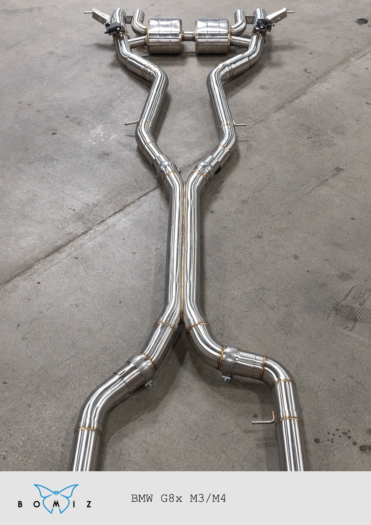 Bomiz G8x M3/M4 Valved Axle-Back Exhaust System - Bomiz