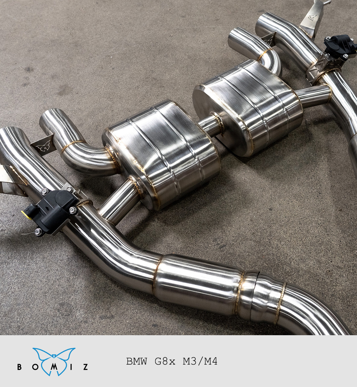 Bomiz G8x M3/M4 Valved Axle-Back Exhaust System - Bomiz