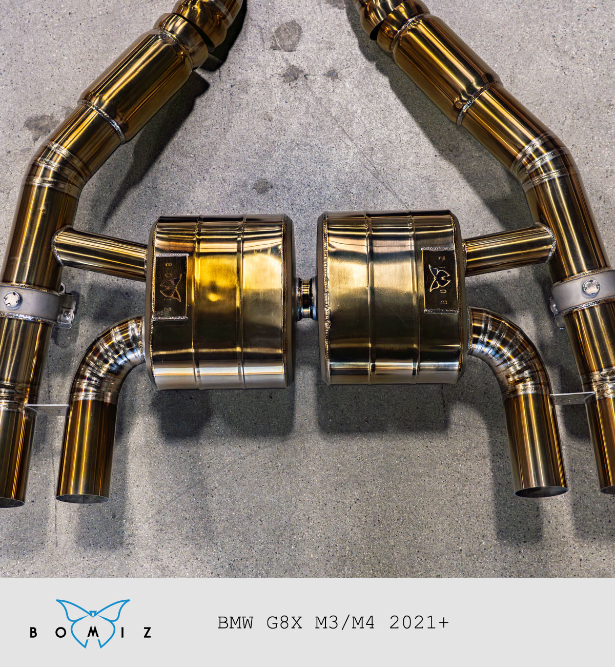 Bomiz G8x M3/M4 Titanium Valved Exhaust System - Bomiz