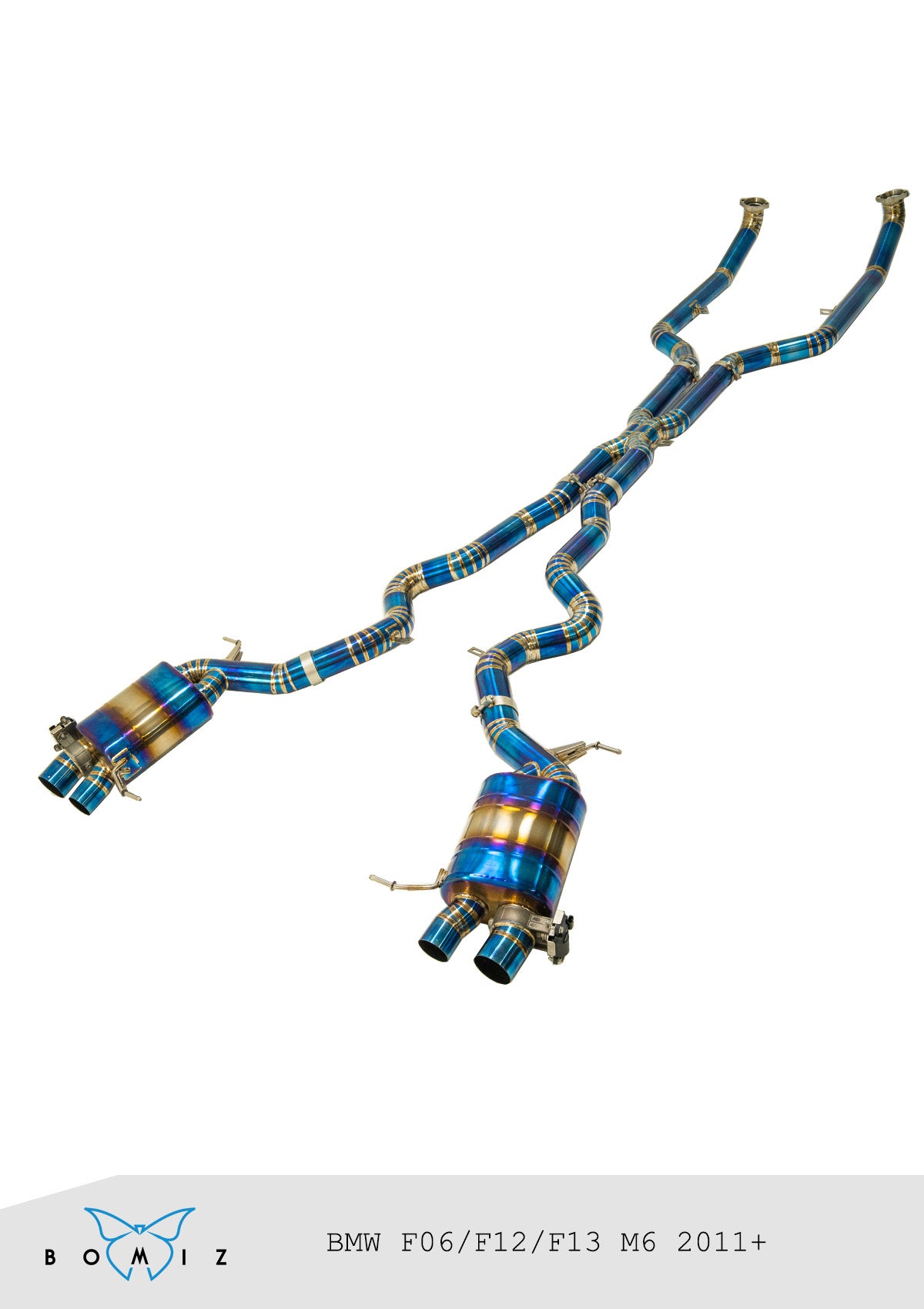 Bomiz BMW F06/F12/F13 M6 Titanium Valved Exhaust System - Bomiz