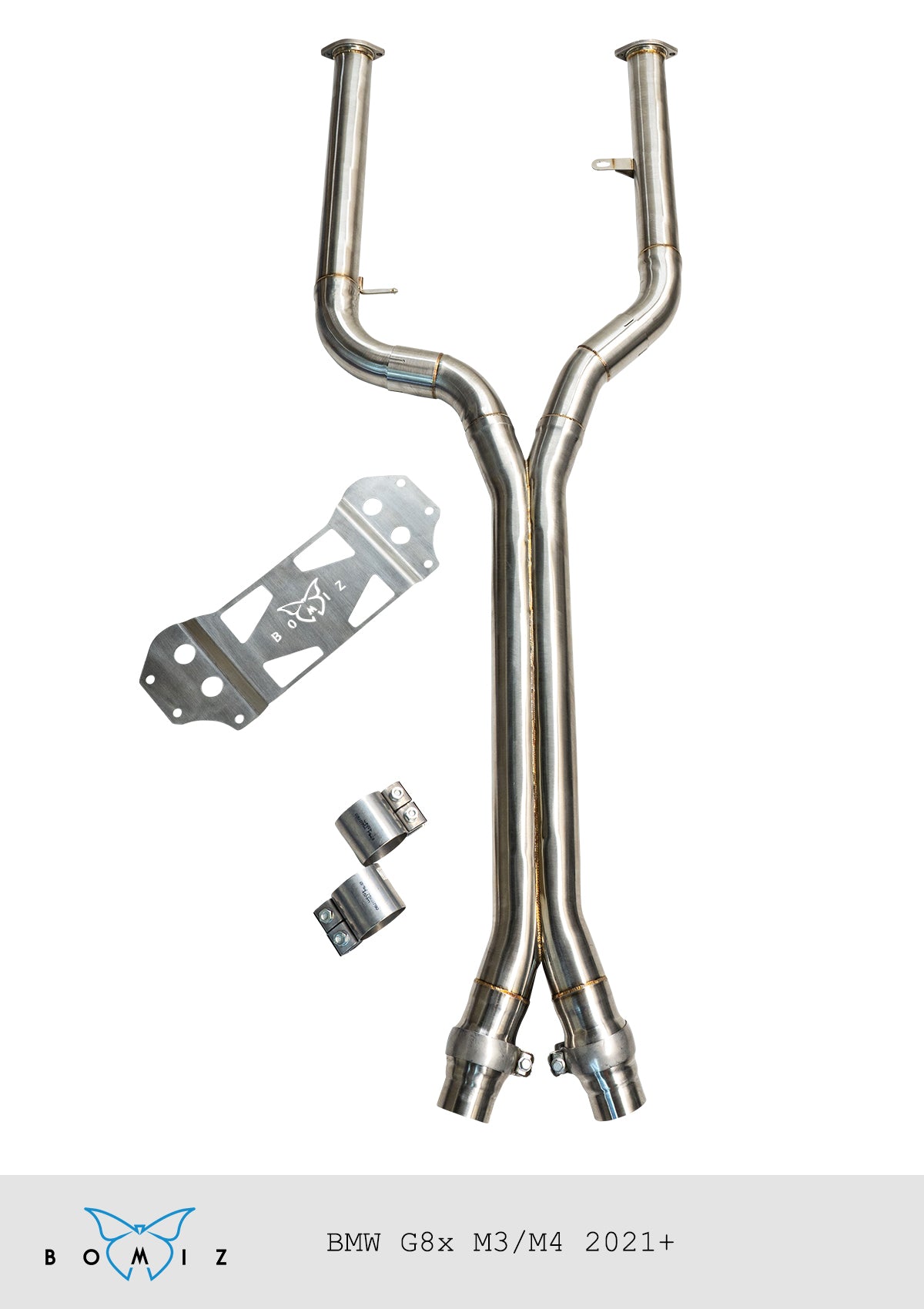 Bomiz G8x M3/M4 Signature F1 Style Mid Pipe - Bomiz