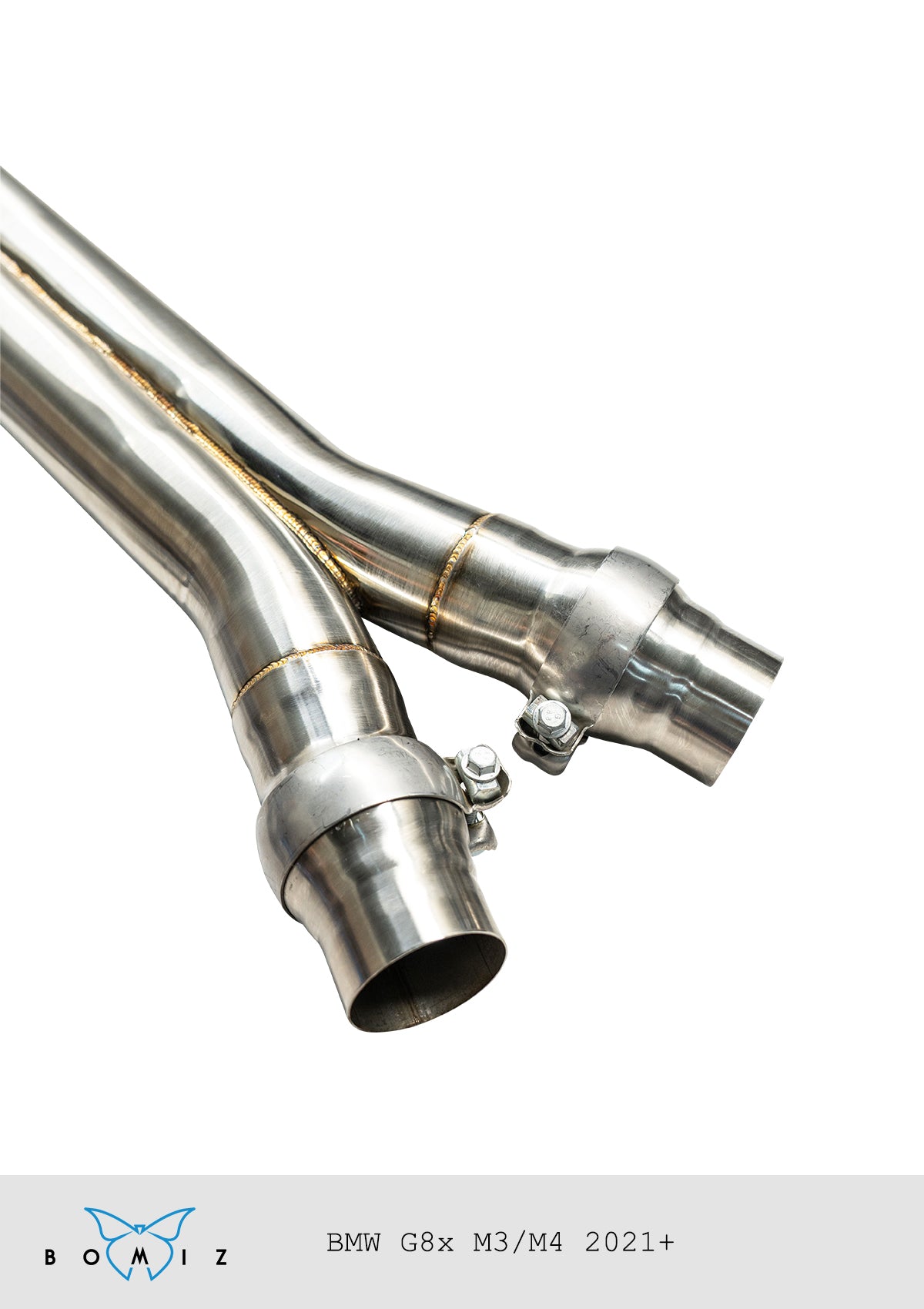 Bomiz G8x M3/M4 Signature F1 Style Mid Pipe - Bomiz