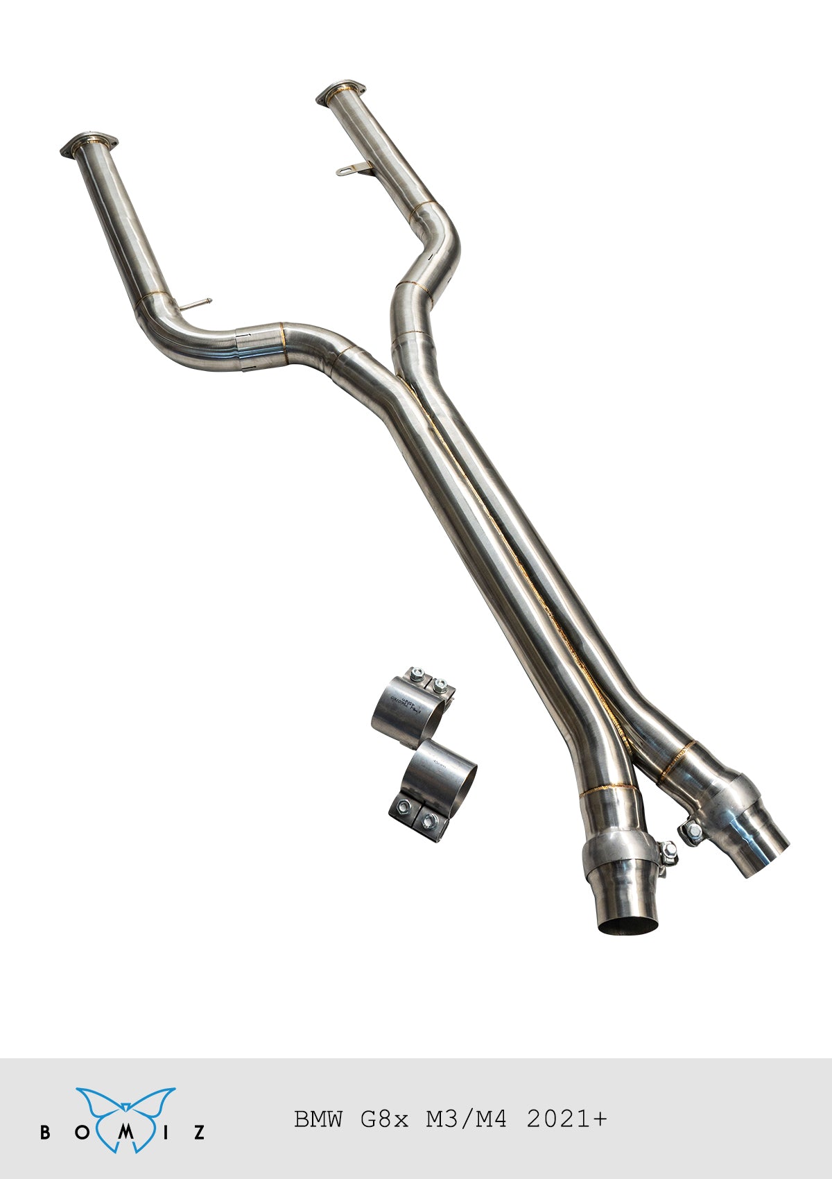 Bomiz G8x M3/M4 Signature F1 Style Mid Pipe - Bomiz