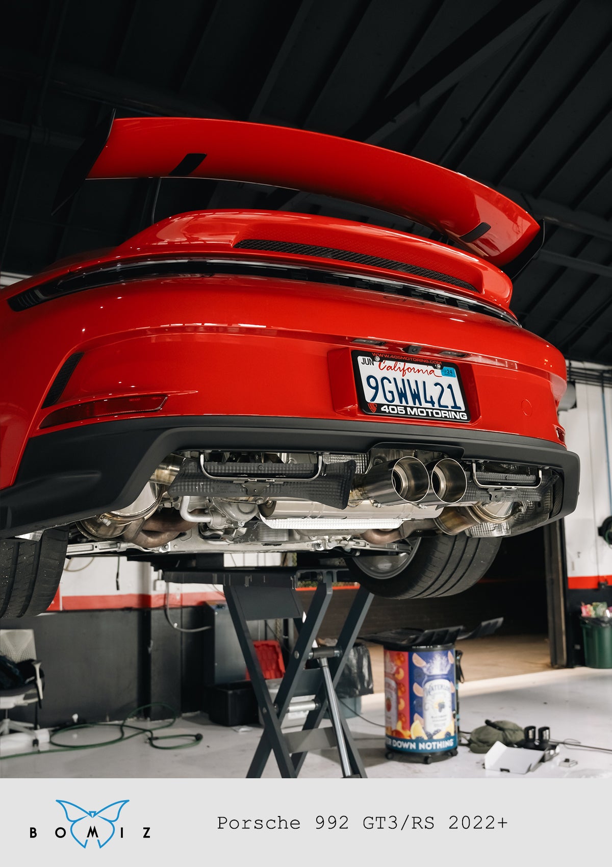 Bomiz Porsche 992 GT3/RS Titanium Valved Catback - Bomiz