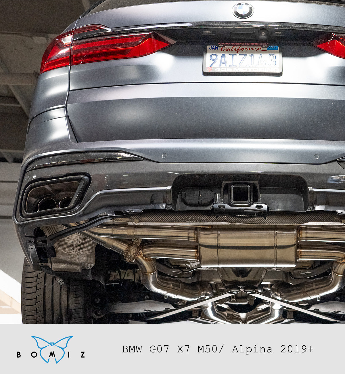 Bomiz BMW G07 X7 M50i/M60i/Alpina XB7 Valved Exhaust System - Bomiz