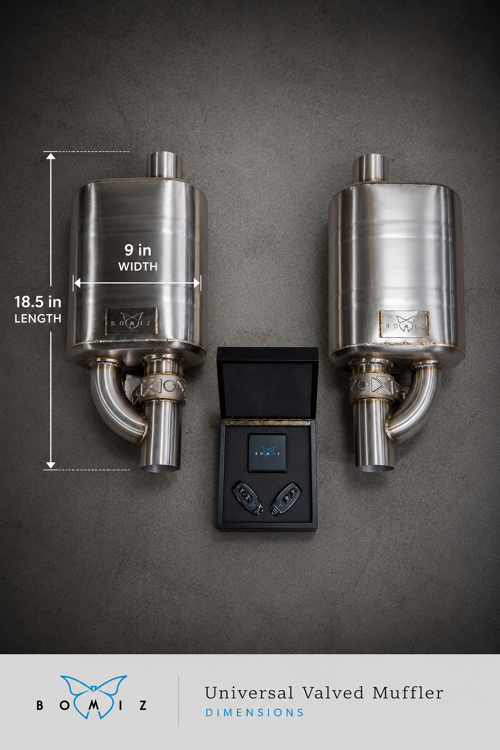 Bomiz Universal Valved Muffler
