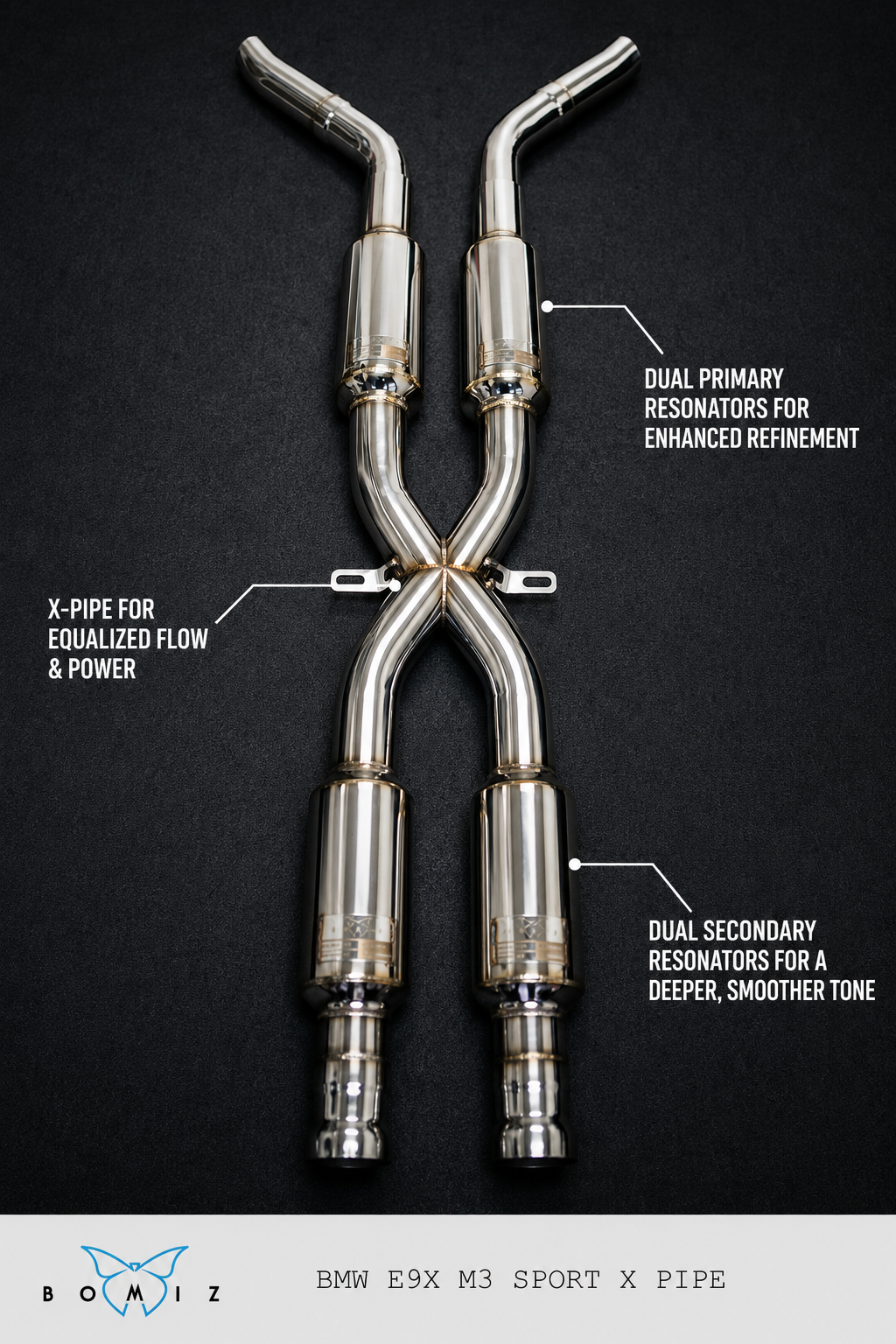 Bomiz E9x M3 X Pipe - Bomiz