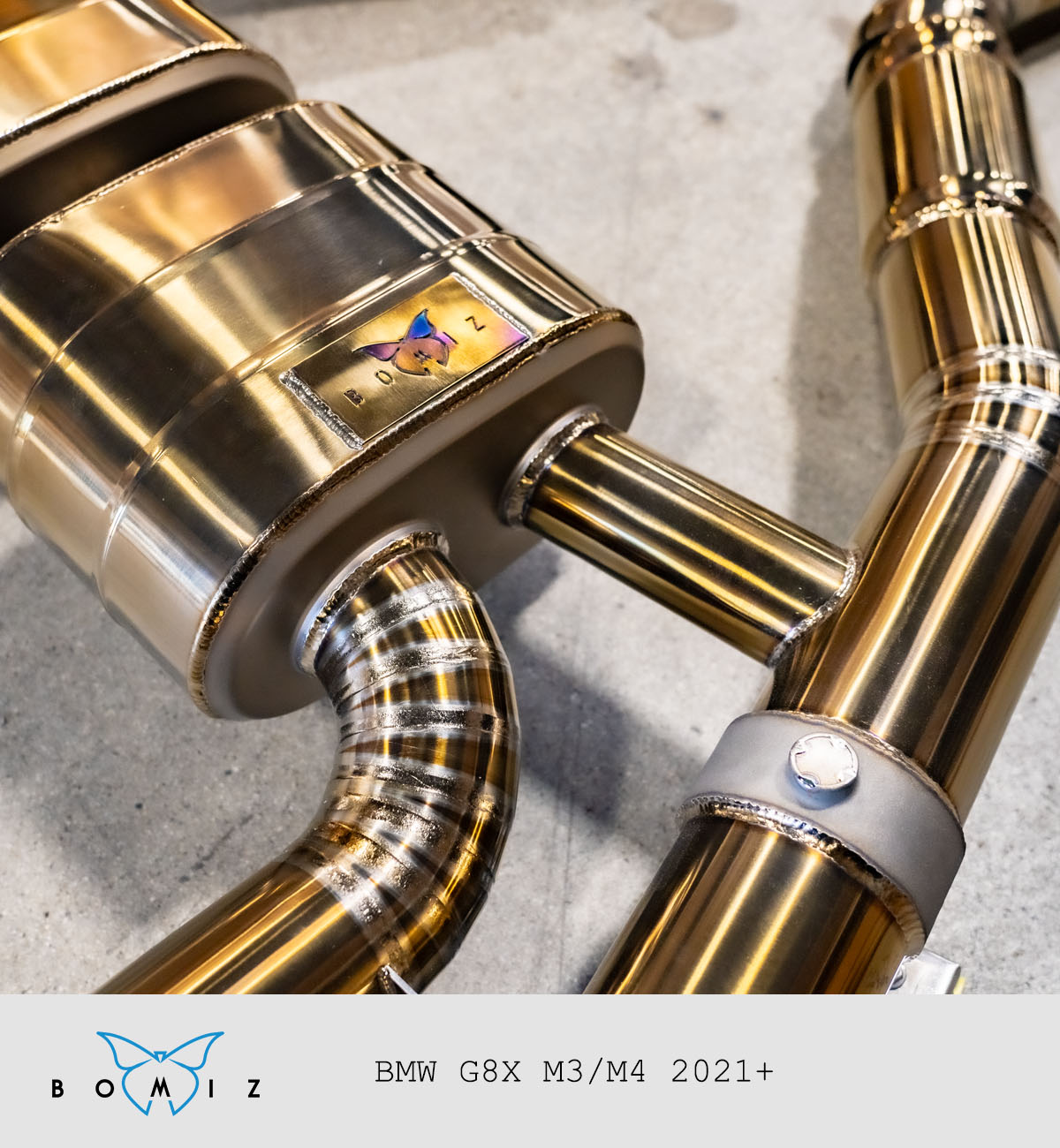 Bomiz G8x M3/M4 Titanium Valved Exhaust System - Bomiz