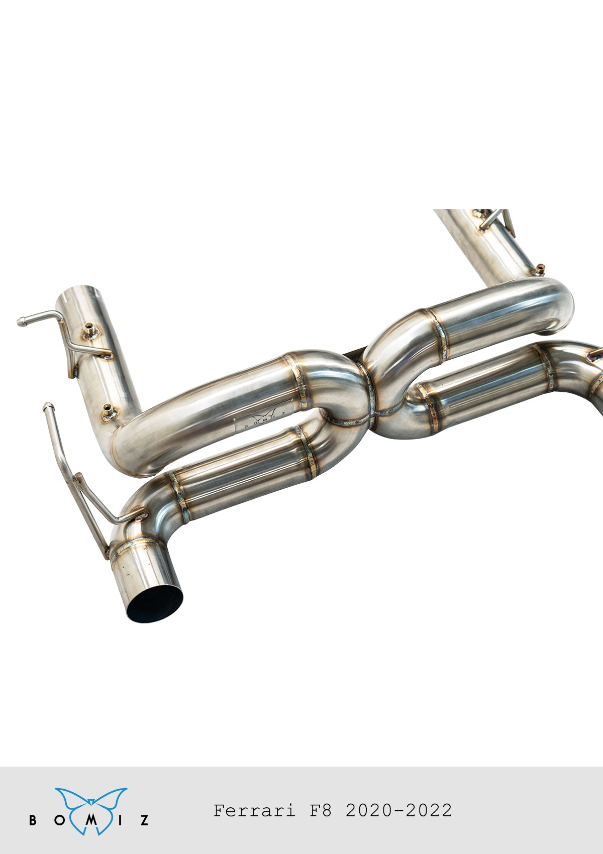 Bomiz Ferrari F8 Stainless Steel Exhaust Catback - Bomiz