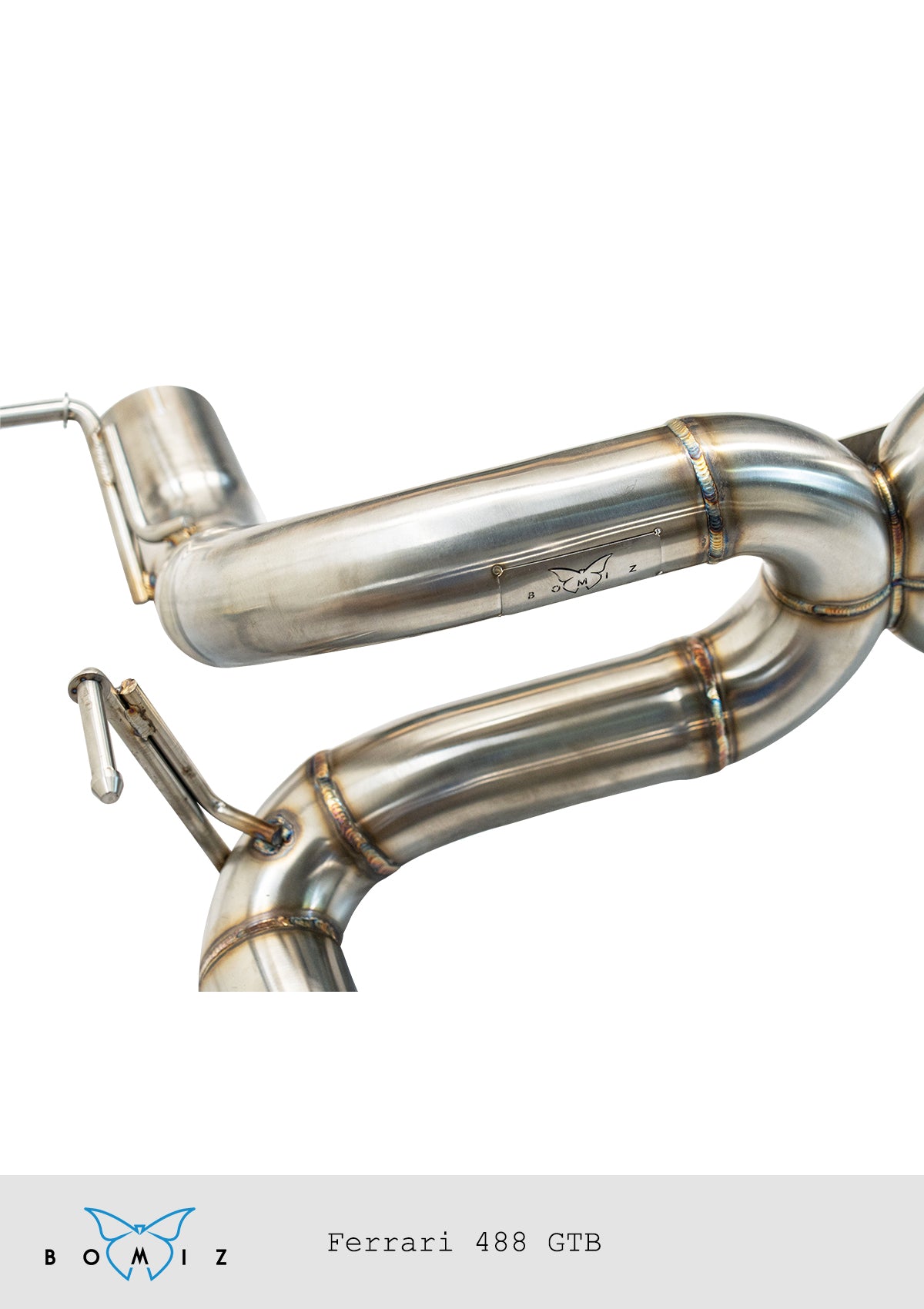 Bomiz Ferrari 488 Stainless Steel Exhaust Catback - Bomiz