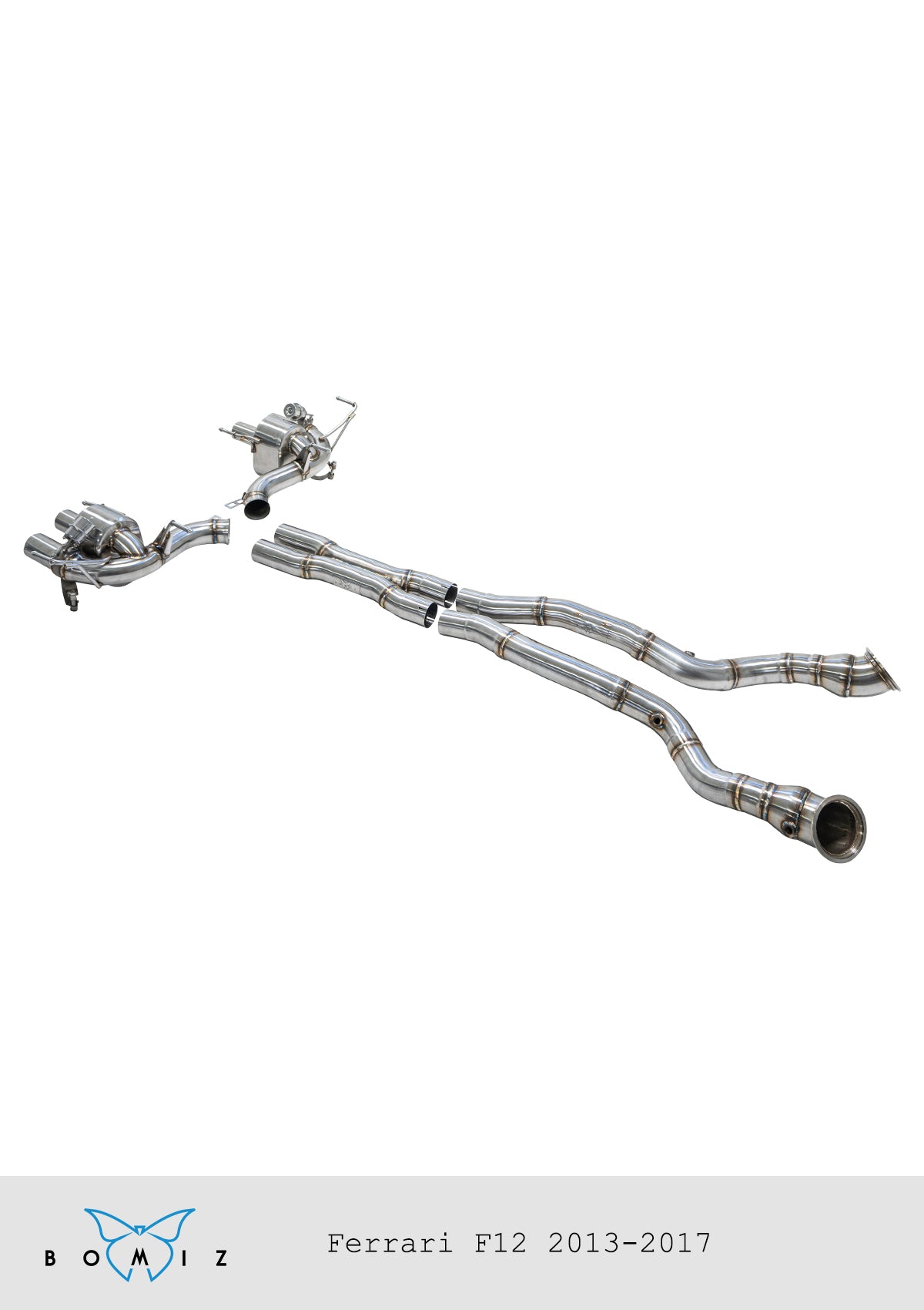 Bomiz Ferrari F12 Full F1 Valved Exhaust - Bomiz