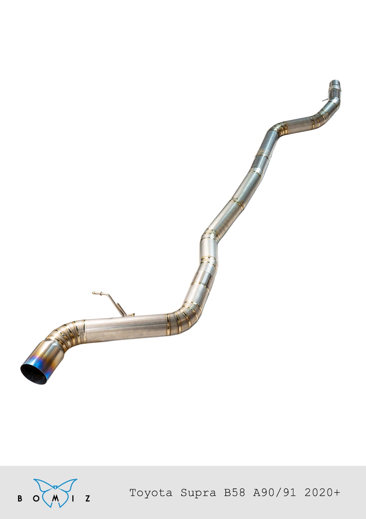 Bomiz 3.5" Single Exit Titanium Exhaust A90 GR Supra MK5 - Bomiz