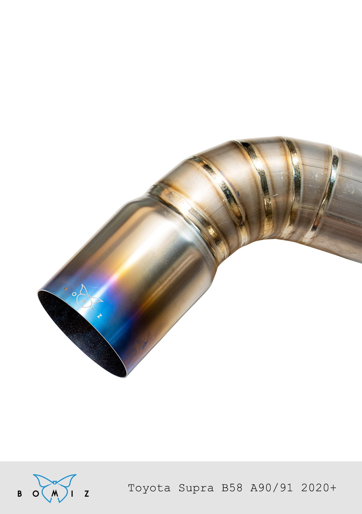 Bomiz 3.5" Single Exit Titanium Exhaust A90 GR Supra MK5 - Bomiz