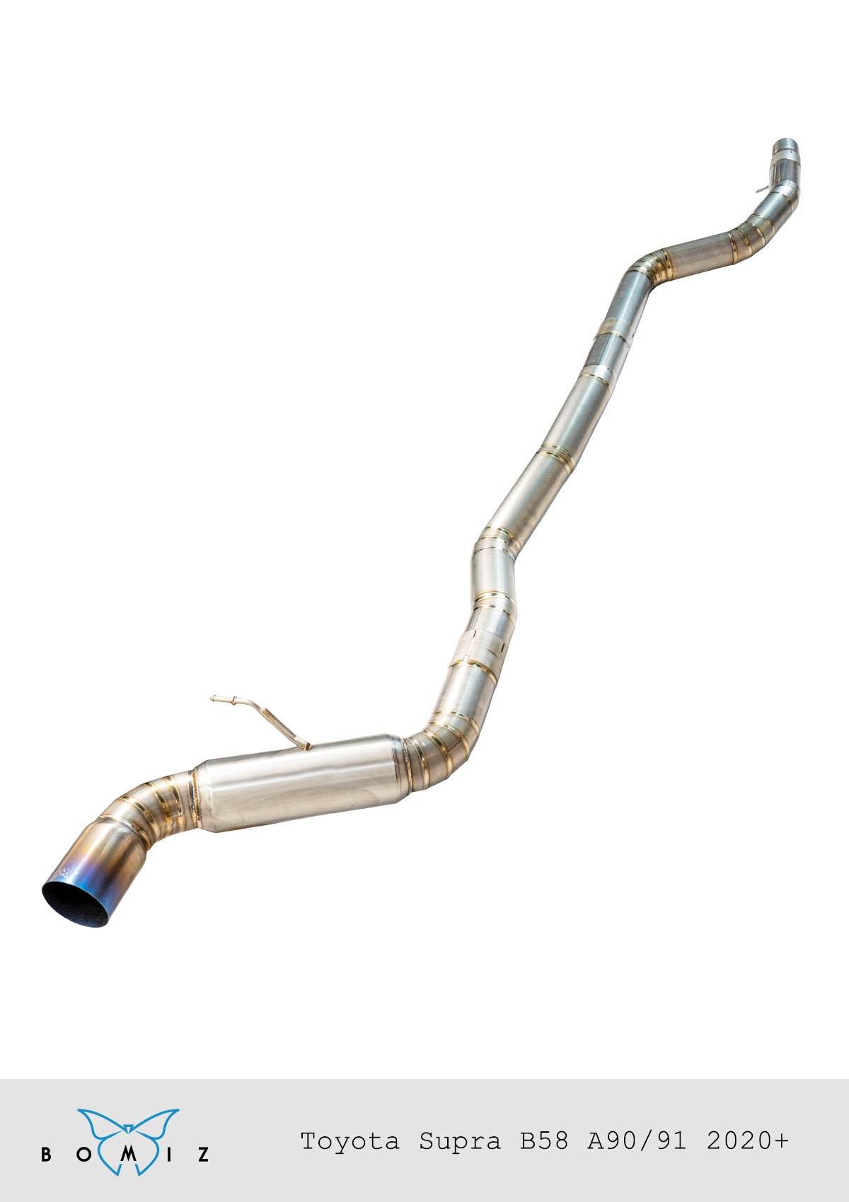 Bomiz 3.5" Single Exit Titanium Exhaust A90 GR Supra MK5 - Bomiz