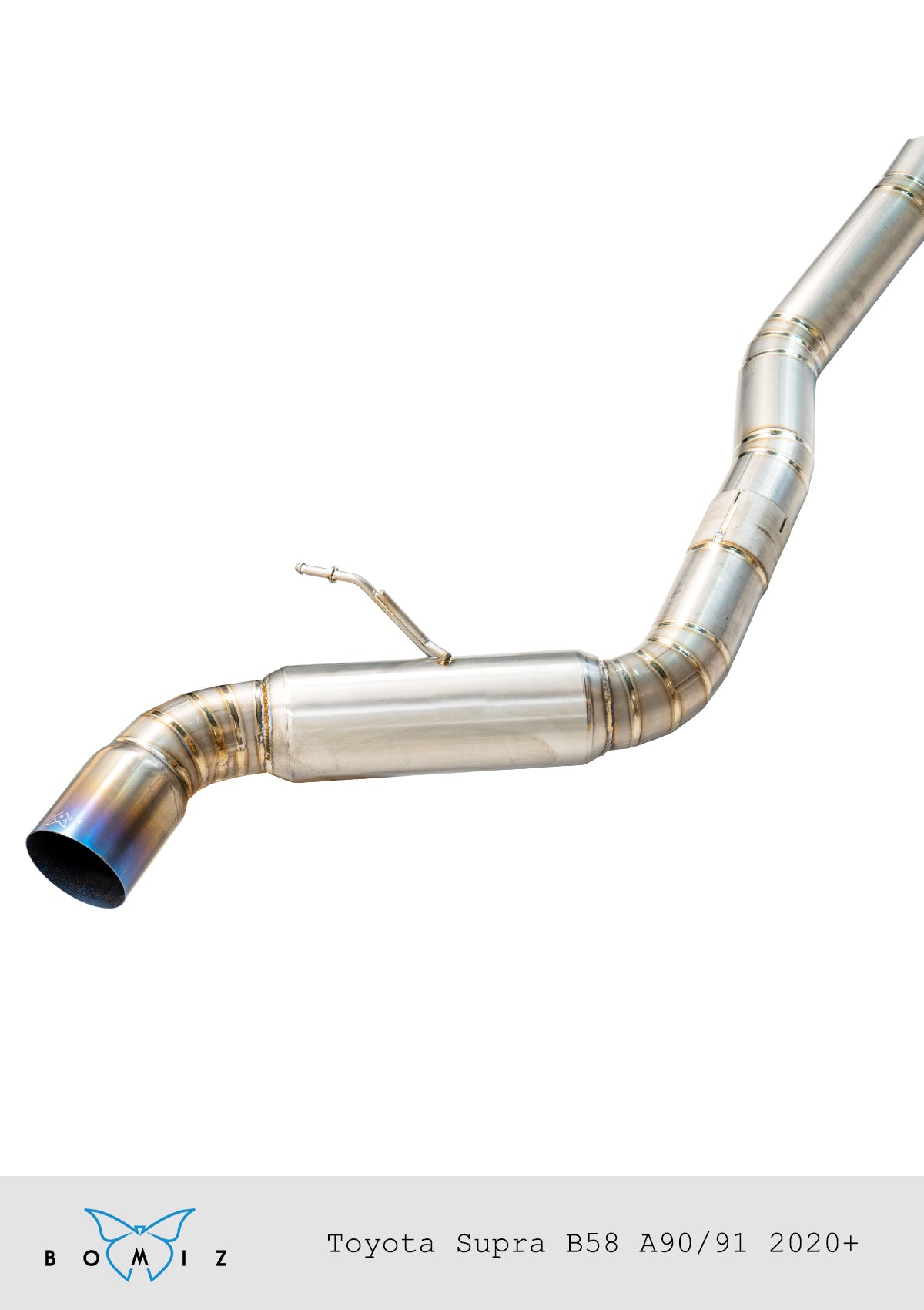 Bomiz 3.5" Single Exit Titanium Exhaust A90 GR Supra MK5 - Bomiz